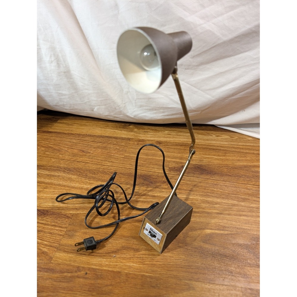 Vintage 1960s Tensor Diax Desk Lamp Model #4975 Made in USA Works With Bulb